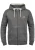 !Solid Sweatvest ‘Craig’  grijs gemêleerd