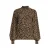 Anytime top met smockwerk panterprint