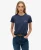 Essential Nauwsluitend T-shirt met Logo Blauw