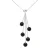 Cascada Ketting Crystal Preciosa Black Silver 925