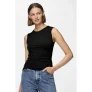 PIECES mouwloze top zwart PCMADISON