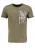 Key Largo Shirt ‘KLDirty Ride’  lichtbeige / olijfgroen