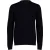 Trui Genti donkerblauw ronde hals zak op mouw