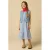 Sissy-Boy gestreepte maxi zomerjurk – blauw
