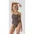 Karl Lagerfeld Karl Cheeky Swimsuit Signature Leopard