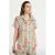 Cache Cache gestreepte gebloemde blouse groen