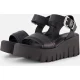 Tamaris Tamaris Sandalen met hak zwart Leer