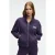 Sweatshirt met geribde ronde hals