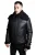Heren retro biker schapenvachtjack-Avignon
