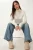 Slim Fit Turtleneck Lange Mouw Transparante Blouse