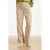 Smashed Lemon wide leg regular waist broek zand