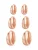 Hey Happiness Oorbellen ‘Dome Trio’  rose-goud