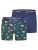 Happy Shorts Boxershorts ‘Christmas’  navy / lichtbruin / donkergroen