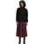 Boss Veplika midi-rok met plooien van imitatieleer voor dames (Rood)