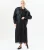 Zwarte maxi-rok van mesh met diamanten