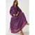 Geprinte V-hals Maxi-jurk met Knopen