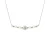 Ketting ketting verse zoetwatercultuur kralen 4-5 mm rozen, kristal preciosa en zilver 925