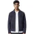 Heren Navy Geit Suède Leren Harrington Biker Jas – Bursa