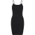 Slim-fit jurk van stretchjersey voor dames Urban Classics