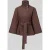 Pieces Loose fit poncho met bindceintuur model ‘AIKEN’