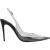 Dolce & Gabbana Zwarte Leren Heldere PVC Slingback Pumps Schoenen