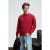 Geribde sweater met ronde hals