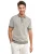 Poloshirt Blue Industry geprint met rits korte mouw groen