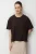 Oversized Crewneck Effen T-Shirt met Split