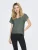 Only Onlfree Life S/s V-neck Lace Top Jrs 15369294 T-shirt Korte Mouw Laurel Wreath Skye Lace