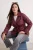 TRENDYOLMİLLA Dames Bordeaux Effen Lang Regular fit Grote maten Trenchcoats