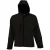 SOLS Heren Replay Soft Shell Jas met capuchon (Zwart)