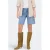ONLY wide leg low waist denim short light blue denim