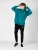 Champion blouse Hoodie Mannen turkoois