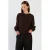 Spooq the label katoenen sweater met backprint – donkerbruin