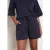 LOLALIZA regular waist casual short donkerblauw