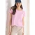 Shirt met korte mouwen en rimpels