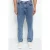 TRENDYOL MAN Heren Blauw Effen Relaxed fit Normale taille Jeans