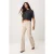 TRENDYOLMİLLA Dames Beige Effen Wijde pijp Hoge taille Jeans