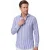 Eterna overhemd blauw gestreept modern fit katoen