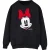 Disney Dames/Dames Minnie Mouse Gezicht Sweatshirt (Zwart)
