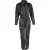 Isabel Marant Junna jumpsuit met lange mouwen in zwart imitatieleer