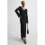 Ruby maxi jurk met textuur zwart