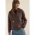 Cecil Dames Hoodie met decoratieve stiksels in Bruin