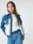 Koton Tussenjas  blauw denim / wit