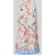 Christian Berg Woman Wide fit linnen broek met all-over motiefprint