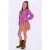 B.Nosy sweater met panterprint paars