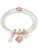 Lulu & Jane Armband  rose-goud / wit / parelwit