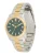 GUESS Analoog horloge ‘Alice’  goud / donkergroen / zilver