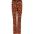 EsQualo Trousers Flair Velours Leopard Skins Print