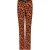 EsQualo Trousers Flair Velours Leopard Skins Print